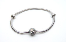 Clogau Gold Silver & 9ct Rose Gold Green Tree of Life Milestones Bracelet 19cm