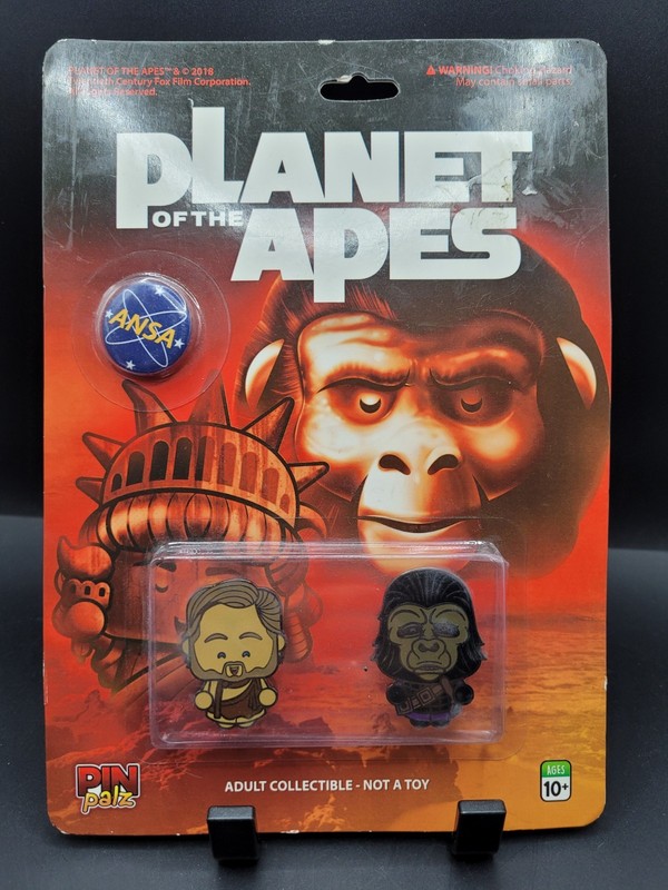 Planet Of The Apes 50th Anniversary Pin Palz Geek Fuel EXP Exclusive 2018 Sealed