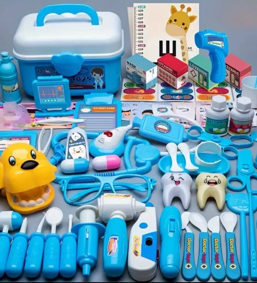 Pretend Play Doctor Play Sets For Boys Girls Kids Doctor Kit Toys/60PCS - Image 2 of 4