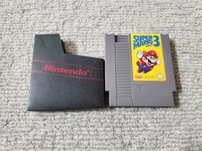 NES Nintendo Super Mario Bros 3 Cart & Sleeve Authentic NICE LABEL, SHIPS TODAY!