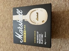 Image of Marshall Monitor III A.N.C Headphones, Cream, BRAND NEW IN BOX
