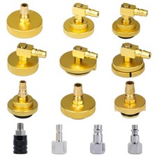 10pcs Brake Fluid Bleeder Adapter Kit Automotive Master Cylinder Adapters Caps
