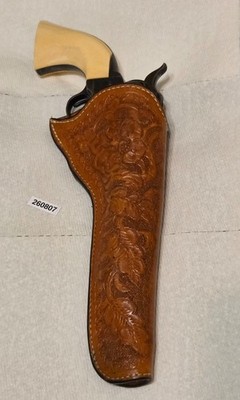 T. Christensen Early Times Leather Co Tooled Slim Jim Holster SAA 7 1/2'' #260807