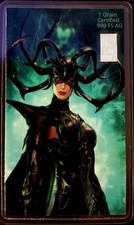 Silver .999 Fine Silver Certified 1 Grain Card Marvel 