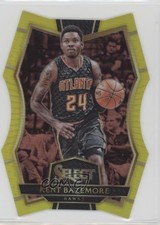 2016 Panini Select Premier Level Neon Yellow Prizm 11/75 Kent Bazemore #105 s3g