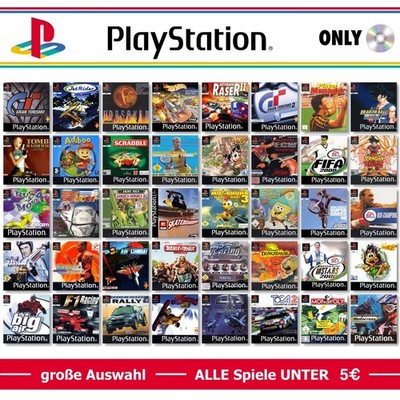 PS1 PlayStation One nur CD   Spiele-Wahl   ALLE Spiele UNTER 5  pro Game   