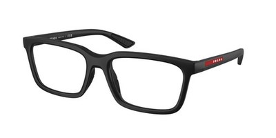 PRADA LINEA ROSSA PS 02SV 1BO1O1 Matte Black Demo Lens 56 mm Men's Eyeglasses