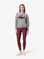 NWT Women Lacoste Bandier Size 2 Gray/Bordeau...