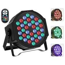 RGB LED PAR Can Stage Light DMX512 Sound Active Master Slave DJ Disco Party Lamp