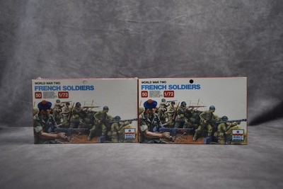 ESCI ERTL 1/72 World War Two French Infantry Soldiers + Free Shipping