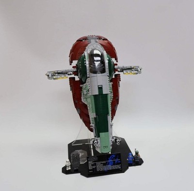 LEGO  Star Wars  75060 UCS Slave I With Wicked Brick Display Stand EUC!