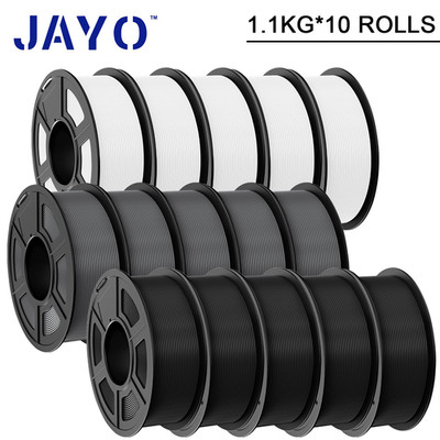 JAYO 10KG 3D Drucker Filament 1,75mm PLA PLA+ SILK PETG PLA Meta Matt 1,1KG/SET