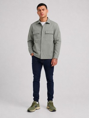 Valere Milano Herren Freizeit Smart Overshirt Terrasse Freizeit Jacke Luxe Khaki Neu