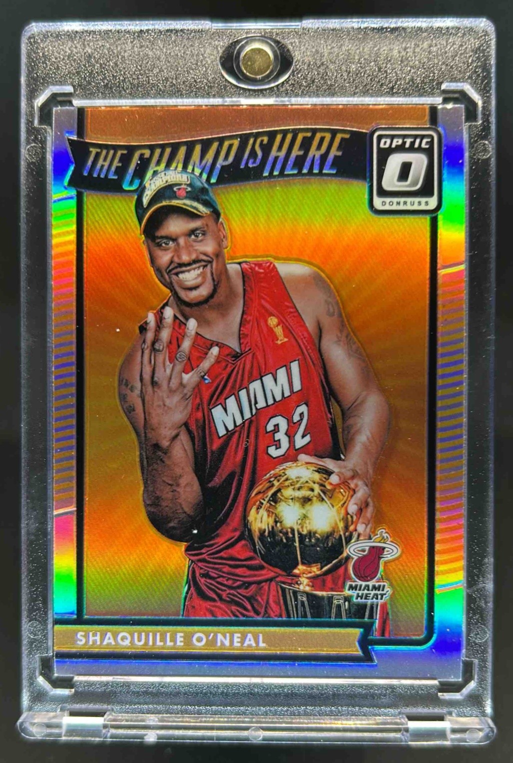 2016-17 Donruss Optic Shaquille O'Neal The Champ is Here Holo #6 Heat