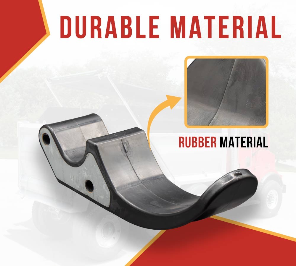 4PK Quick Release 3"Flexible Rubber Upright Tarp Stop - Stopper Predrilled Holes