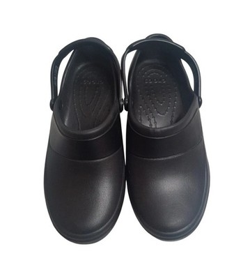 Crocs Women's Black Clogs Dual Comfort Non-Marking Slip Resistant Shoes Size 7