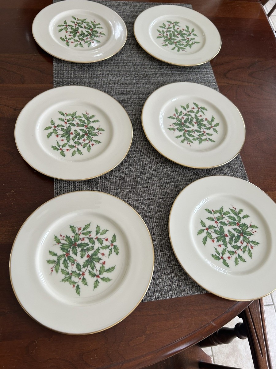 lenox holiday salad plates