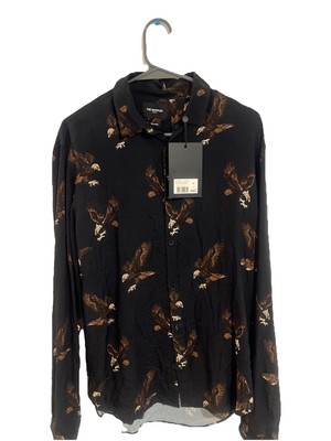 The Kooples Paris Relaxed Viscose Shirt Men's Medium New With Tag.