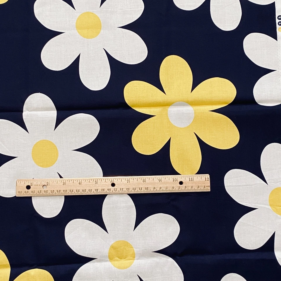 1 YD Novelty Floral Fabric Big Plain Jane Michael Miller - Image 2 of 4