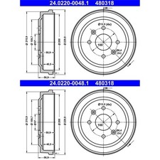 Tambour de frein Chevrolet SPARK