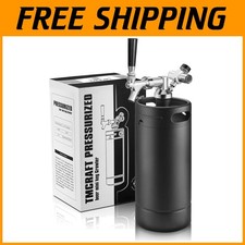 Mini Keg Tap System with Cooler Jacket - Perfect for Homebrew and Craft Beer