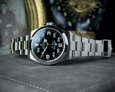 2024 Rolex Air King 126900 40mm Black Dial Stainless Steel Box Papers