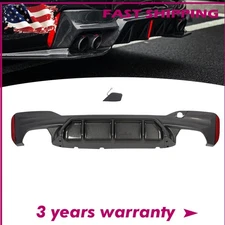For 2017-2023 BMW G30 5 Series W/ M Sport M5 Style Rear Diffuser Carbon Look