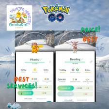Pokémon✿Go✿shiny Pikachu beanie Hat✿Deerling✿Winter Background✿Trade✿PTC