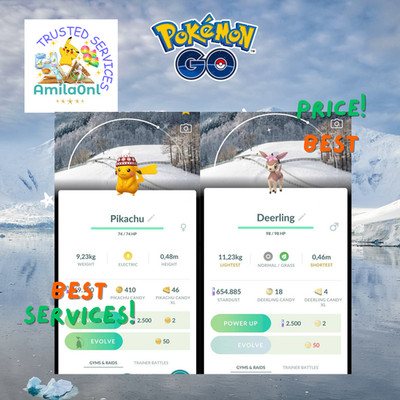 Pokémon Go shiny Pikachu beanie Hat Deerling Winter Background Trade 