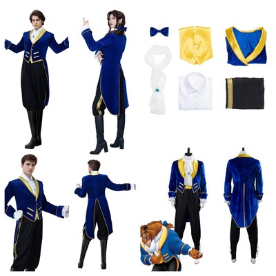 Prince Beast Cosplay Beauty Beast Prince Adam Costume+Mask