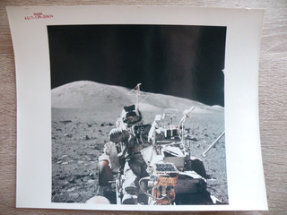Original NASA Red Number AS17 134 20454 Photograph Apollo 17 Moon Landing