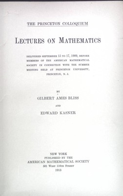 Lectures on Mathematics: Fundamental Existence Theorems und Differential Geometr