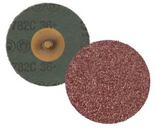 3M Roloc Fibre Disc 782C, 36+, TR, 2 in, Die R200P