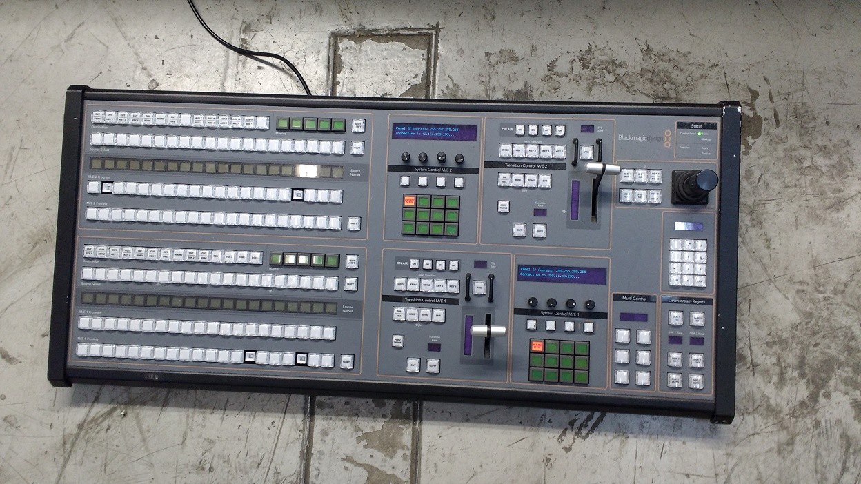 Blackmagic Design ATEM 2 M/E Broadcast Panel – Powers On – No Further Testing