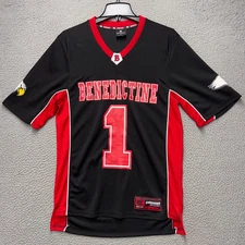Benedictine University Eagles Football Jersey Mens Small Black Colosseum NCAA #1