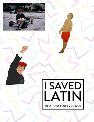 Rushmore 90s Movie 4pc Sticker Pack