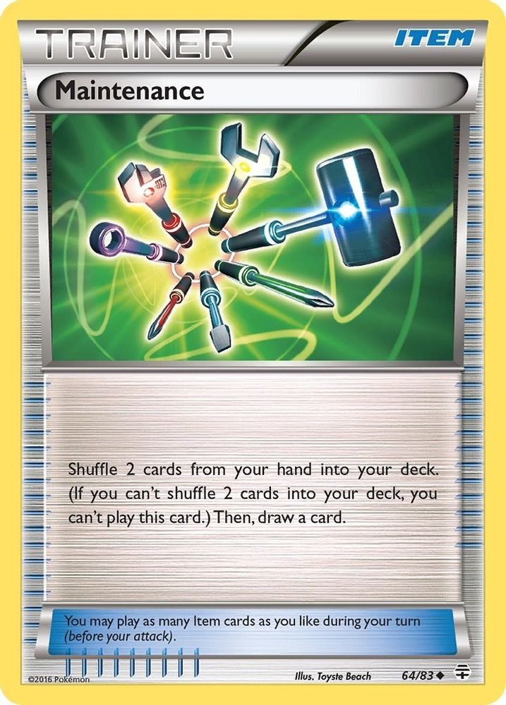 2016 Pokemon: Generations - Maintenance (#64/83, Uncommon, Near Mint)