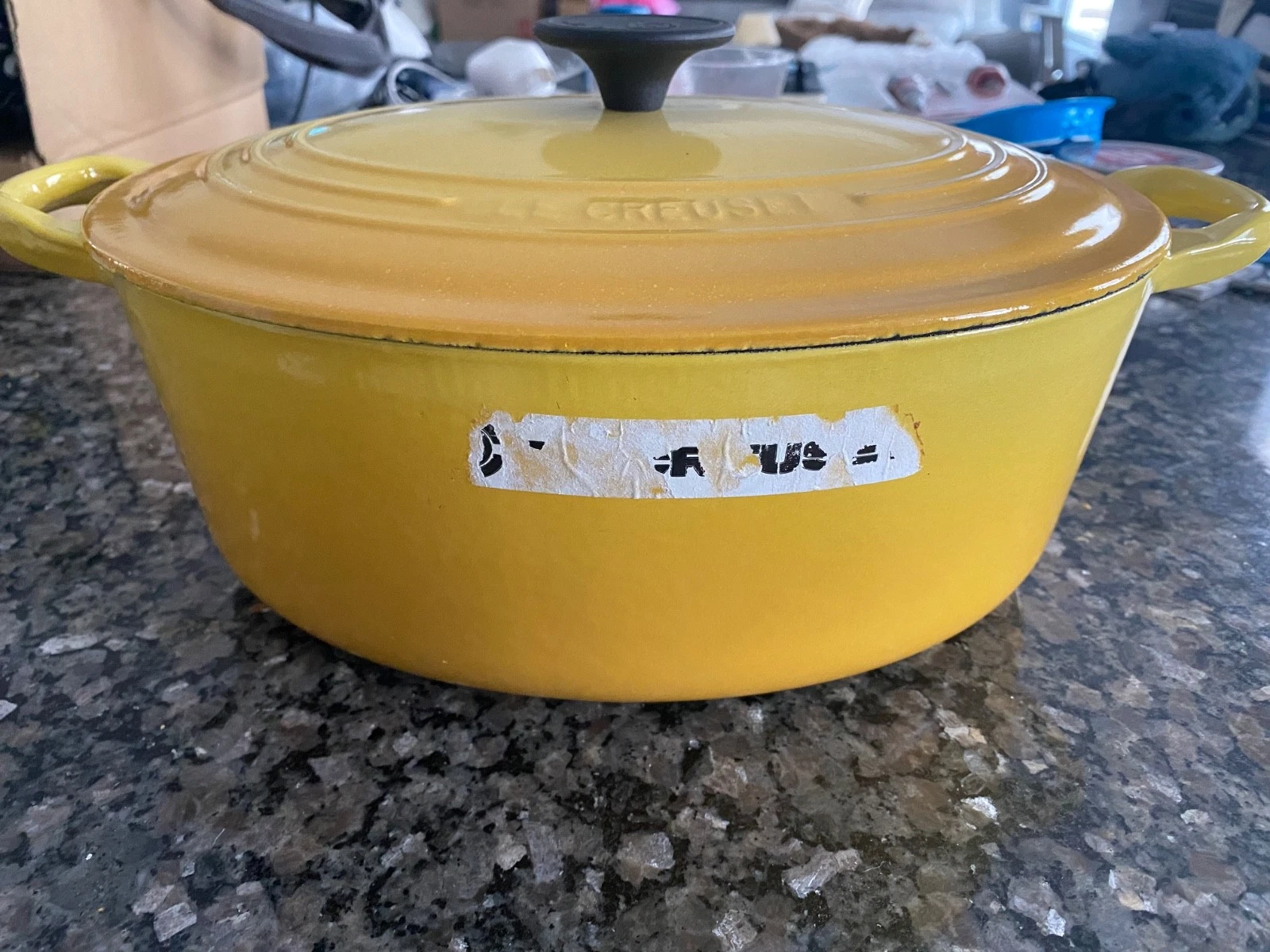 le creuset dutch oven 29 yellow new