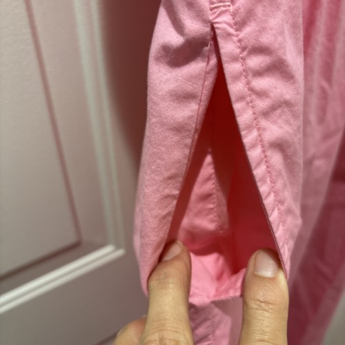 J. Vestido midi sin mangas Crew popelina algodón rosa cintura ajustada talla 4 Barbie - Imagen 4 de 7
