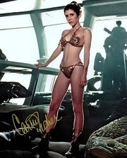 STAR WARS CARRIE FISHER 8.5X11 SIGNED PHOTO PRINCESS LEIA AUTOGRAPH POSTER