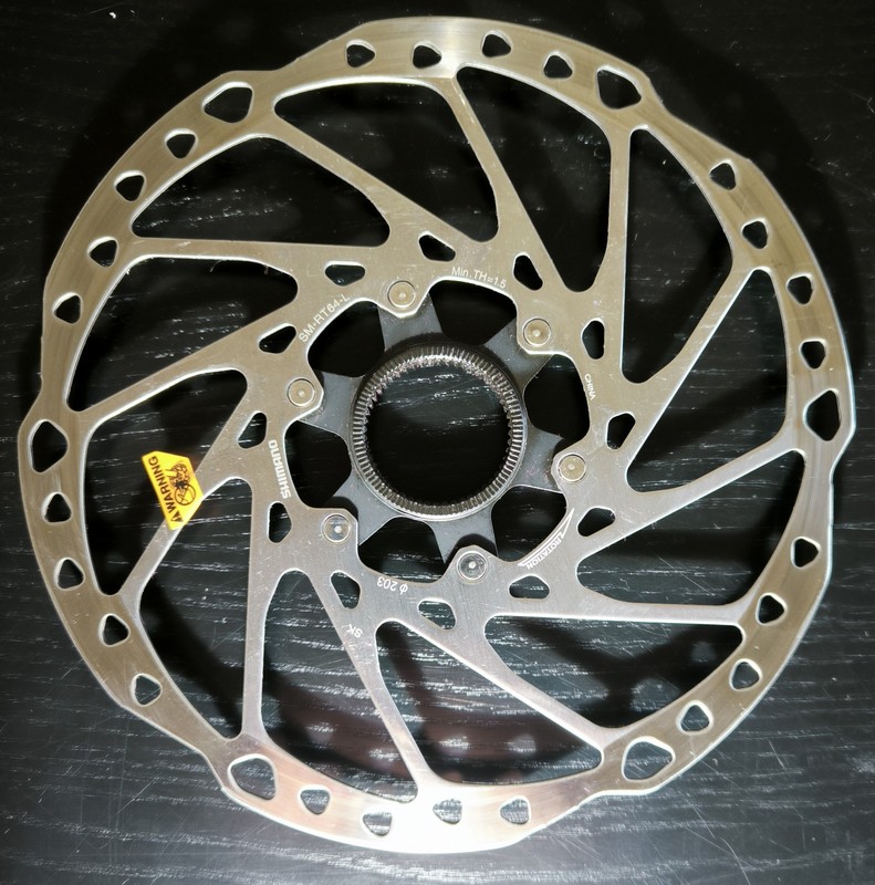 Shimano Center lock 203mm Rotor Disc Brake - Type SM-RT64-L