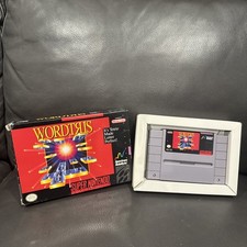 Wordtris Nintendo SNES 1992 Tested Working