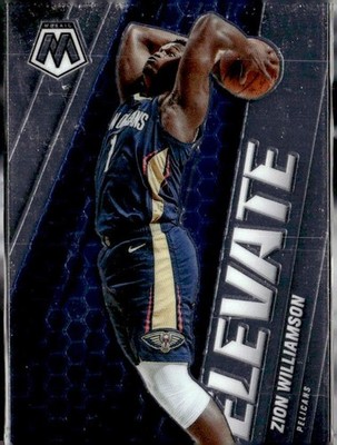 2020-21 Panini Mosaic #3 Zion Williamson Elevate New Orleans Pelicans (L)
