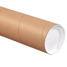 4 x 36" Kraft Mailing Tubes with Caps-Pack of 15