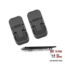 2PCS Laptop Stand, Portable Laptop Cooling Pad, Foldable Metal Two gears Black