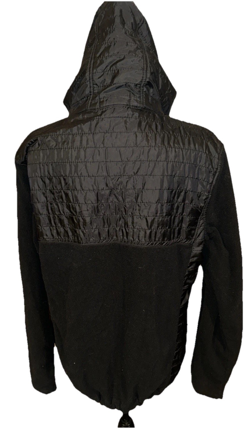 Vantage Medium 100% Polyester Full Zip Black Long… - image 7