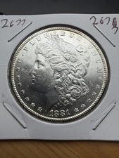 1881 S Morgan Dollar - BU - Flashy - As Shown! (#2677)