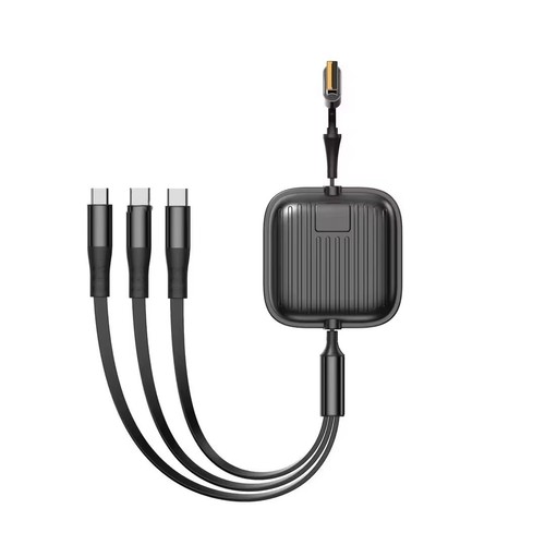 Câble de Charge Extensible 100W 3 en 1 Charge Rapide Câble de Charge Multiple USB pour iPhone - Photo 10/13
