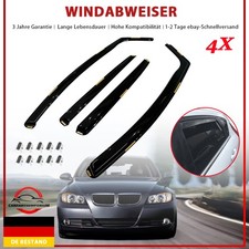 4* Windabweiser Regenabweiser schwarz getönt Für Ford Fiesta 5-Türer 2008-2017