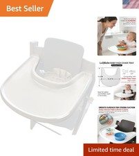 Stokke Tripp Trapp High Chair Tray, Food-Safe, Strong Suction, White